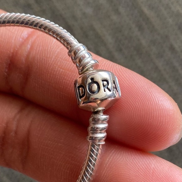 Pandora Snake Bracelet with Colorful Fantasy Love Rainbow Charms Jewelry EUC - Picture 11 of 14